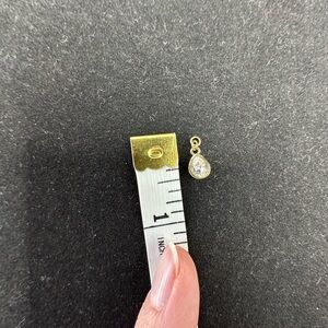 Vintage Gold Teardrop Charm